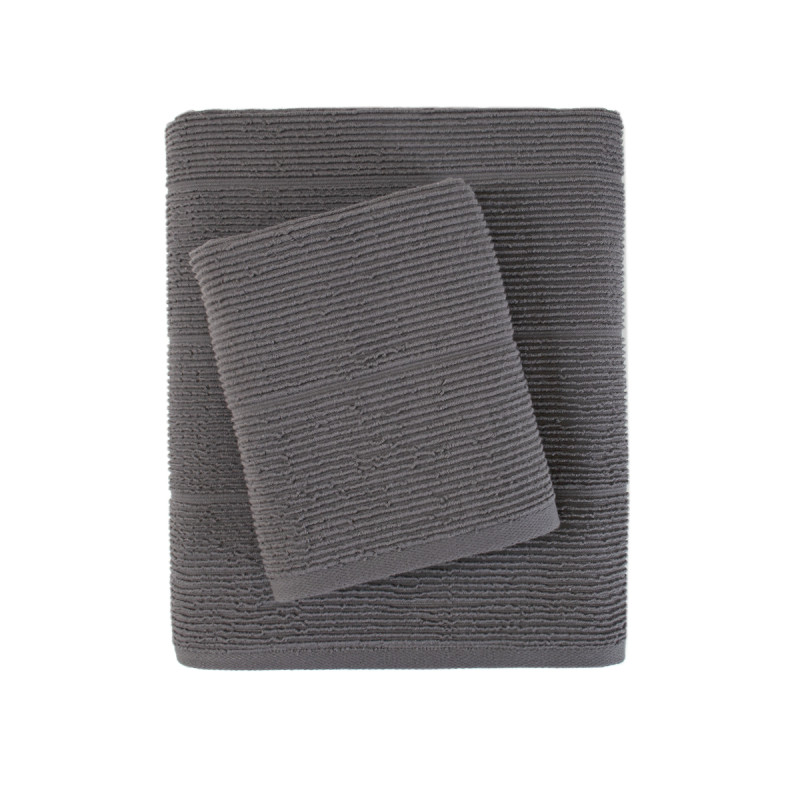 Рушник Lotus Home - Sophie antrasit антрацит 50*90