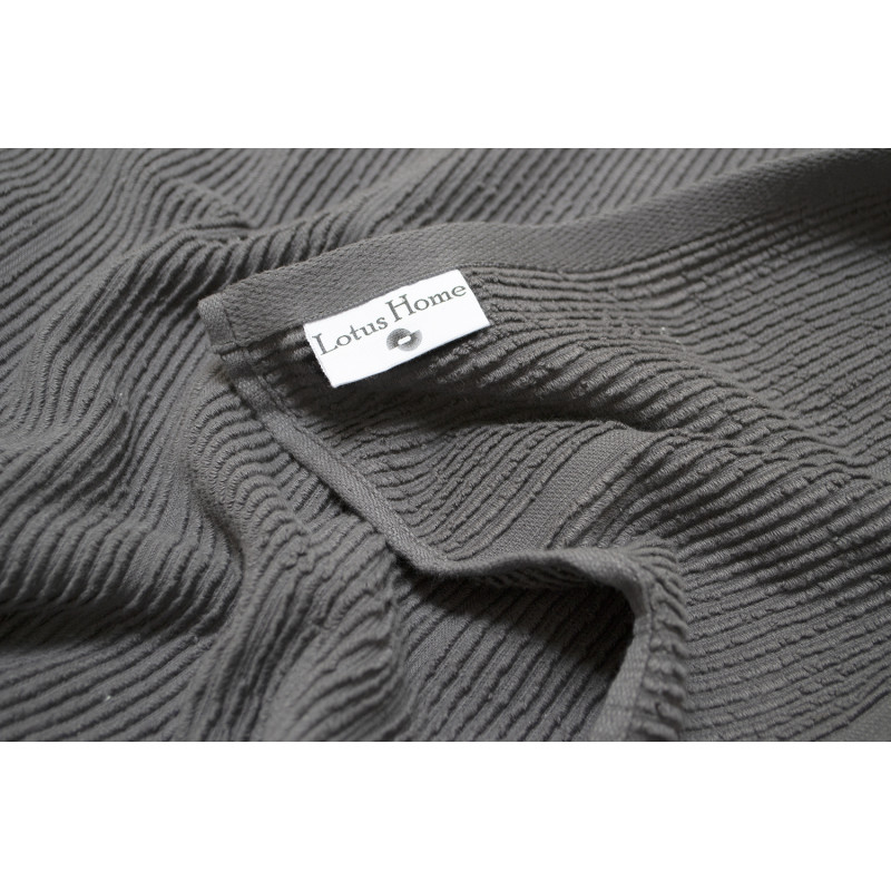 Рушник Lotus Home - Sophie antrasit антрацит 50*90