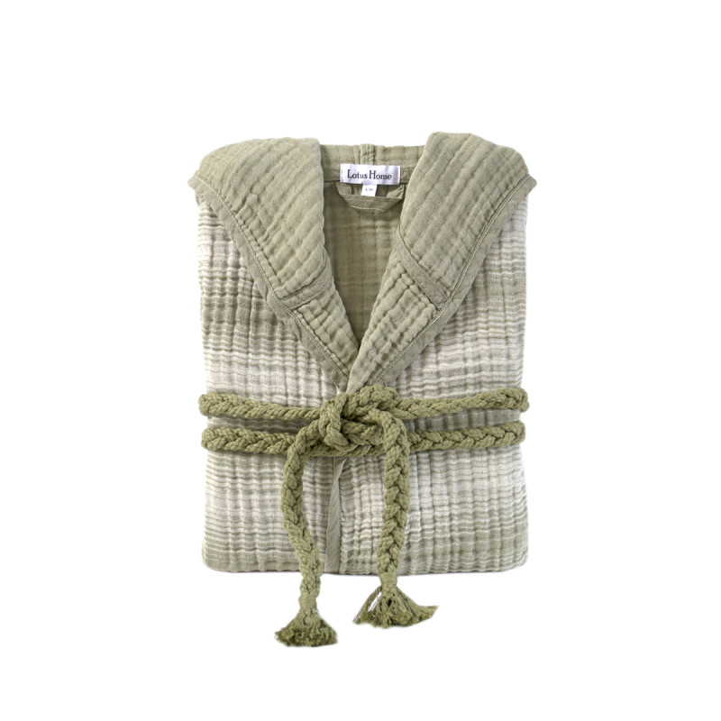 Халат Lotus Home - Lilya muslin olive S/M