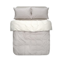 Постільна білизна Lotus Home Washed cotton - Daften kahve-bej євро