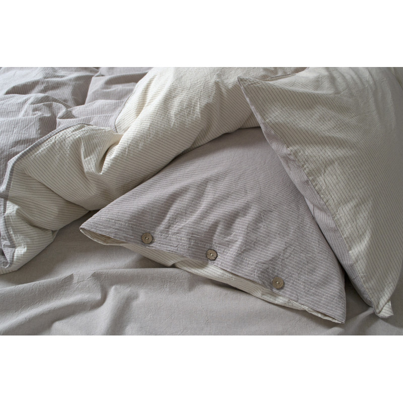 Постільна білизна Lotus Home Washed cotton - Daften kahve-bej євро