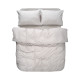 Постільна білизна Lotus Home Washed cotton - Pinstripe kahve-bej євро