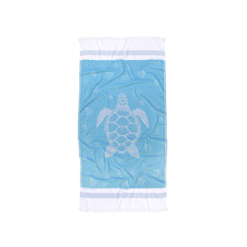 Рушник Barine Pestemal - Turtle 85*165 Mavi блакитний