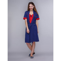 Домашній одяг US Polo Assn - Халат+сарафан 15129 синій, S