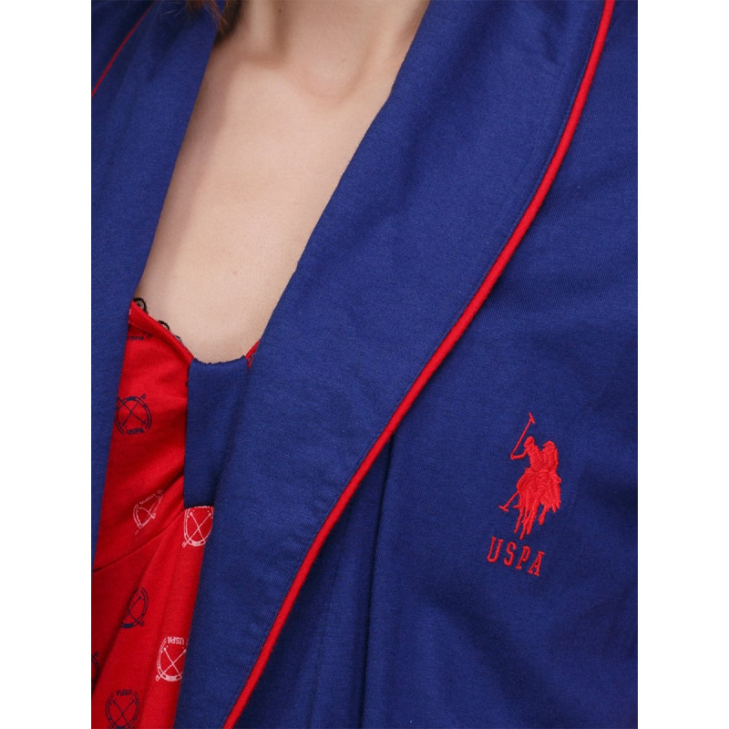 Домашній одяг US Polo Assn - Халат+сарафан 15129 синій, S