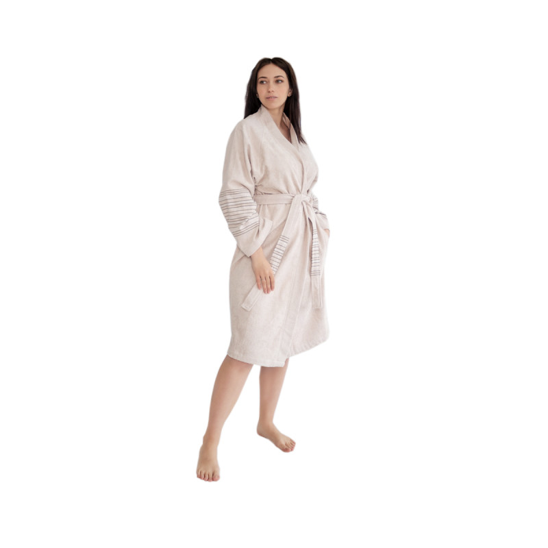 Халат махровий Irya - Serin bej бежевий L/XL