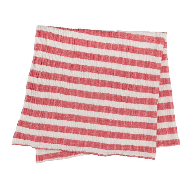 Плед-накидка Barine - Stripe Muslin kirmizi червоний 77*82