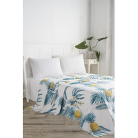 Покривало піке Eponj Home - CustomAnanas beyaz білий вафельне 160*235