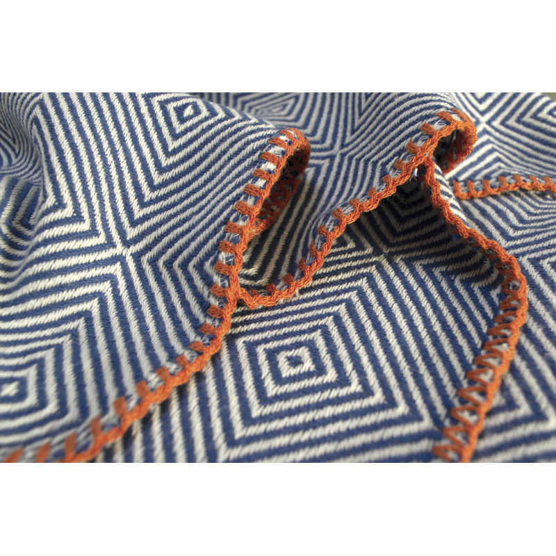 Покривало Barine - Tetra Throw Denim 135*195 темно-синій