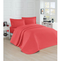 Покривало стьобане Eponj Home - Monart coral кораловий 220*240