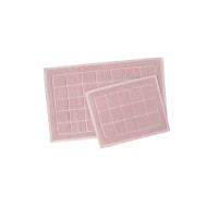 Набір килимків Karaca Home - Kelly Quatro pudra пудровий 50*80+50*40