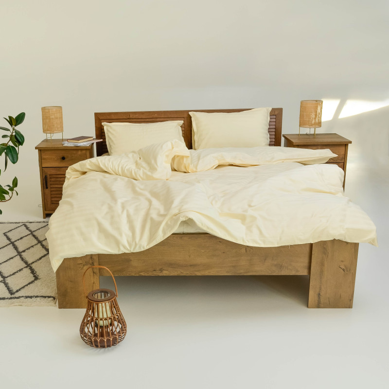 Комплект постільної білизни Tiare Євро Сатин Stripe 70