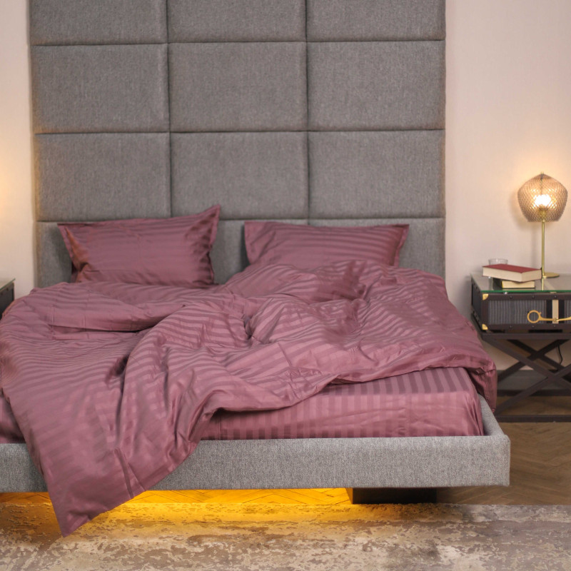 Комплект постільної білизни Tiare Сімейний Сатин Stripe 73