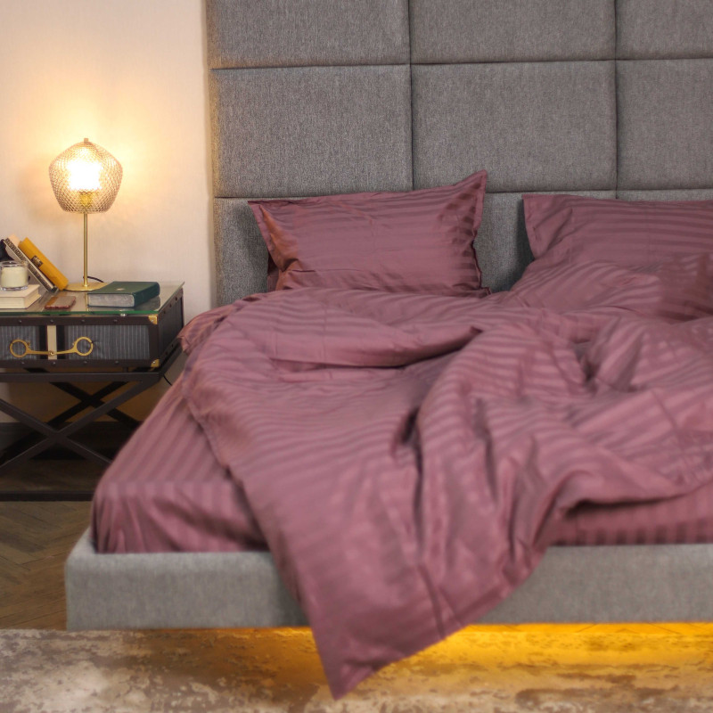 Комплект постільної білизни Tiare Сімейний Сатин Stripe 73