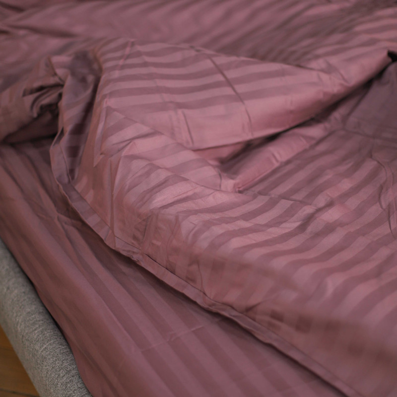 Комплект постільної білизни Tiare Сімейний Сатин Stripe 73