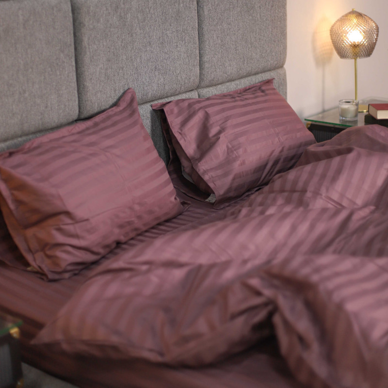 Комплект постільної білизни Tiare Сімейний Сатин Stripe 73