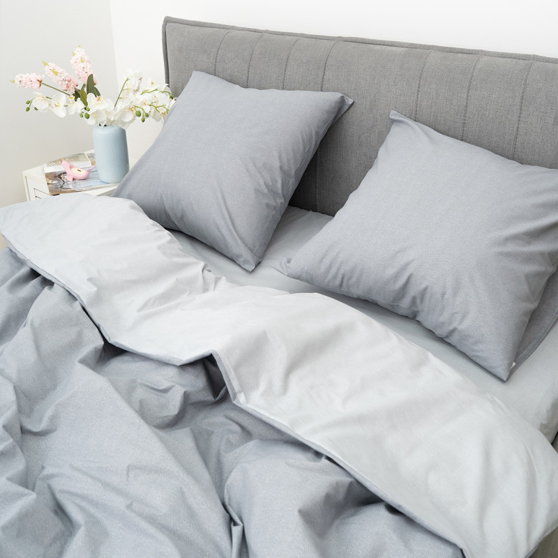 Комплект постільної білизни Viluta Євро Ранфорс 24279 з простирадлом на резинці 160х200