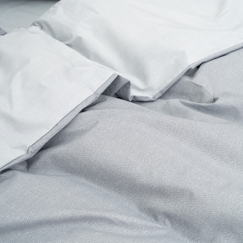 Комплект постільної білизни Viluta Євро Ранфорс 24279 з простирадлом на резинці 180х200