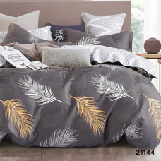 Комплект постільної білизни Viluta Євро Ранфорс 21144 з простирадлом на резинці 160х200