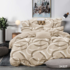 Комплект постільної білизни Viluta Двоспальний Ранфорс 24327 з простирадлом на резинці 160х200