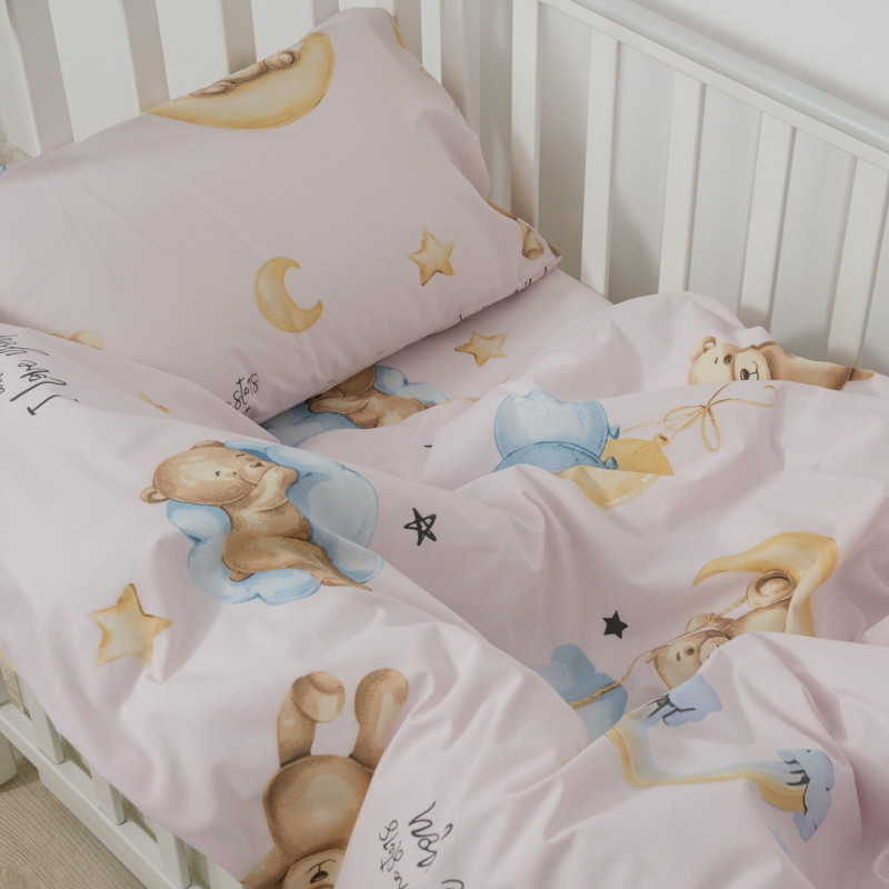 Комплект постільної білизни Viluta Дитячий Ранфорс 25415 Рожевий