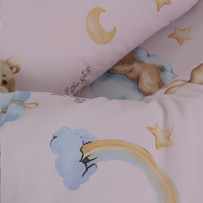 Комплект постільної білизни Viluta Дитячий Ранфорс 25415 Рожевий