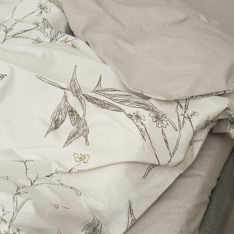 Комплект постільної білизни Viluta Євро Ранфорс 24323 з простирадлом на резинці 180х200