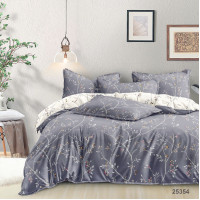 Комплект постільної білизни Viluta Євро Ранфорс 25354 з простирадлом на резинці 160х200