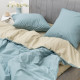 Комплект постільної білизни Viluta Євро Ранфорс 25369 з простирадлом на резинці 180х200