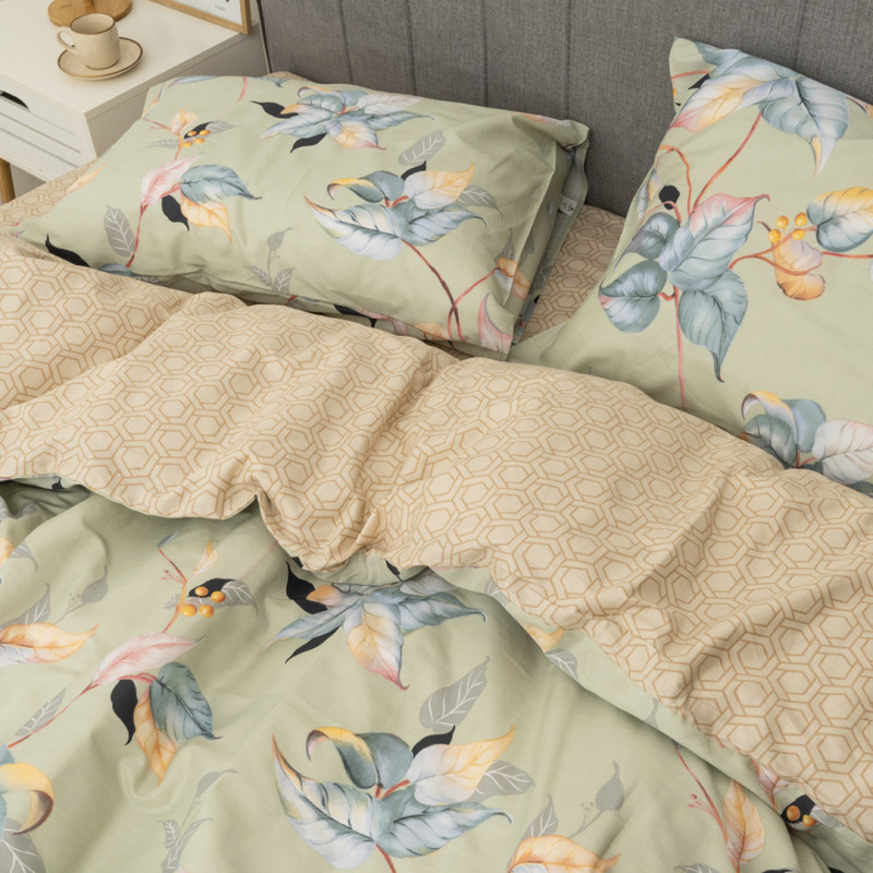 Комплект постільної білизни Tiare Євро Сатин Premium 194