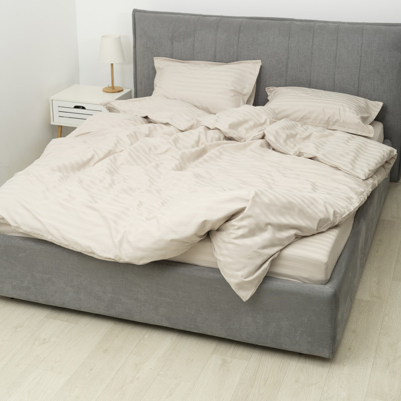 Комплект постільної білизни Tiare Євро Сатин Stripe 92