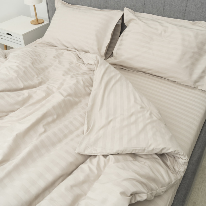 Комплект постільної білизни Tiare Євро Сатин Stripe 92