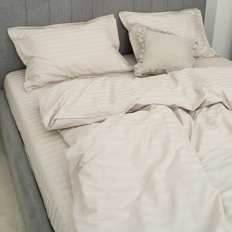 Комплект постільної білизни Tiare Євро Сатин Stripe 92