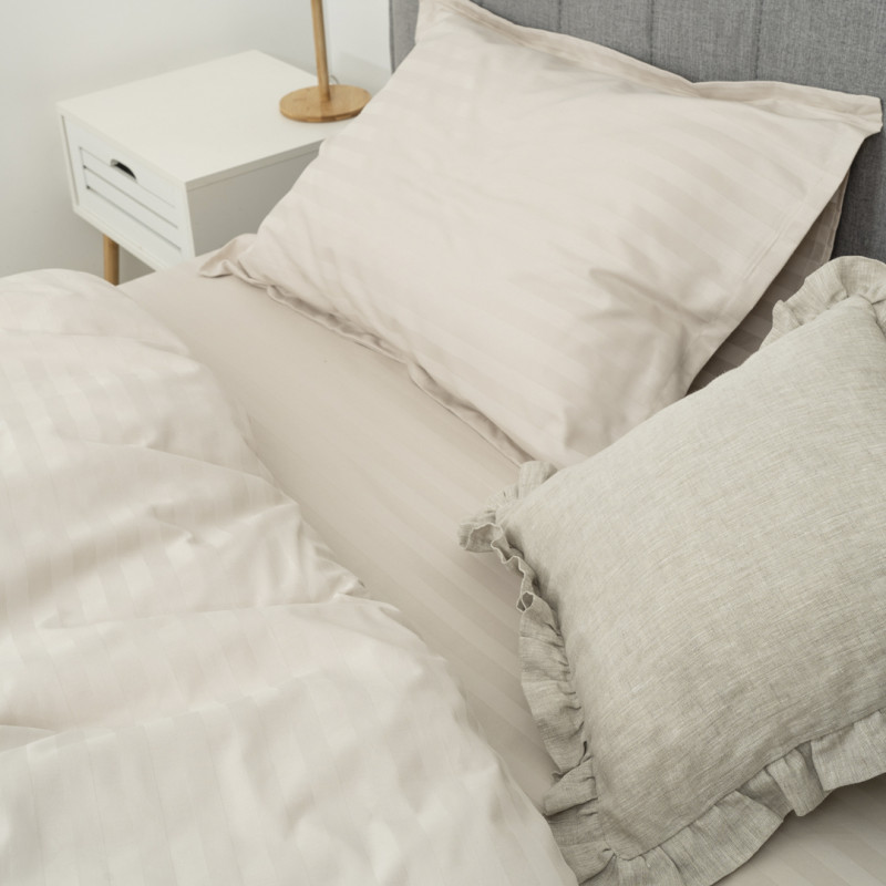 Комплект постільної білизни Tiare Євро Сатин Stripe 92