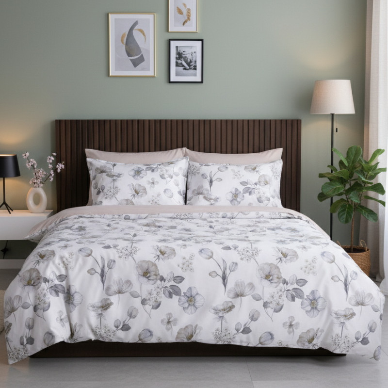 Комплект постільної білизни Tiare Євро Сатин Luxe 193