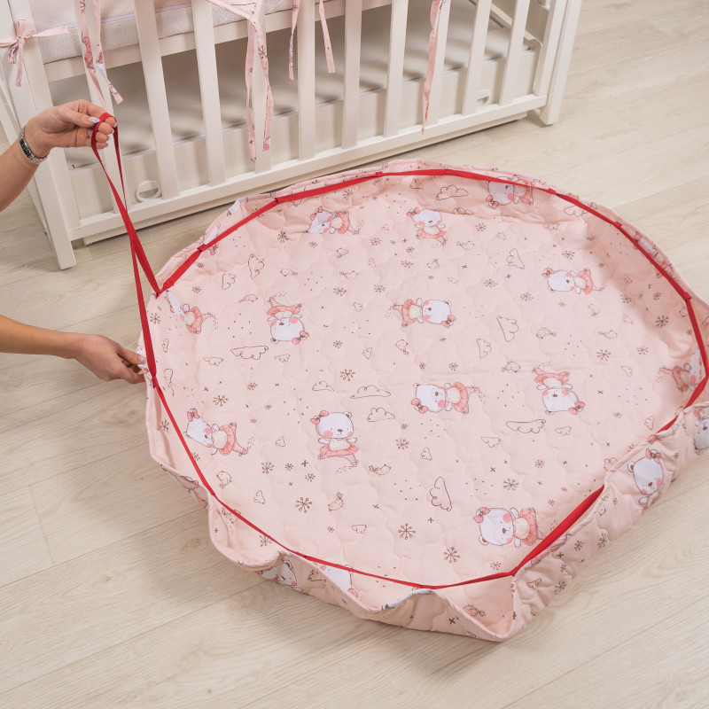 Килимок-мішечок дитячий Viluta стьобаний ранфорс 23232