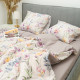 Комплект постільної білизни Viluta Євро Ранфорс 25353 з простирадлом на резинці 160х200