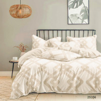 Комплект постільної білизни Viluta Євро Ранфорс 25356 з простирадлом на резинці 160х200