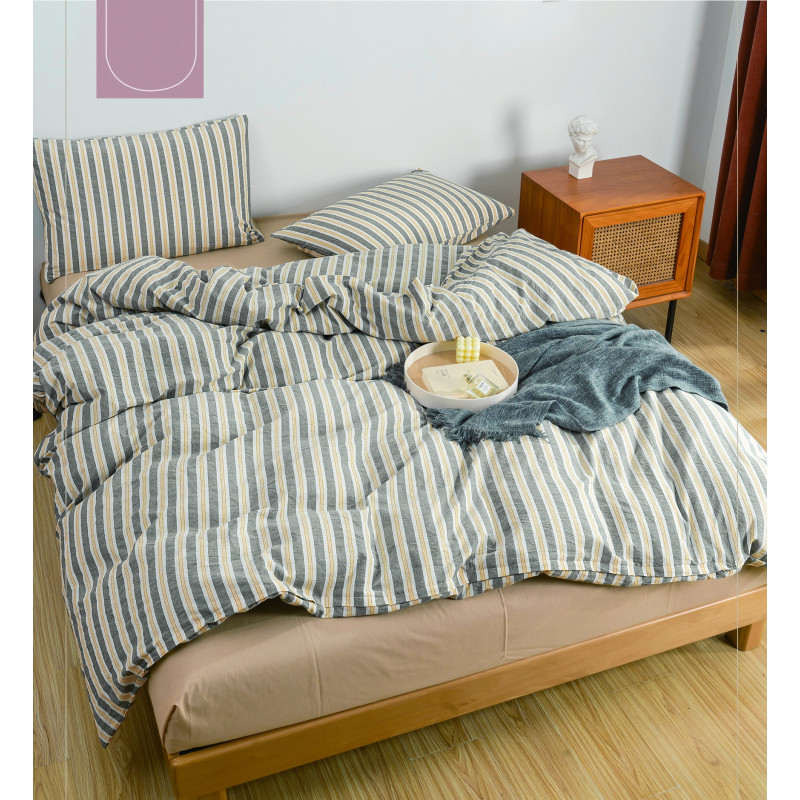 Комплект постільної білизни Viluta Двоспальний Варена бавовна Wash Printed 08