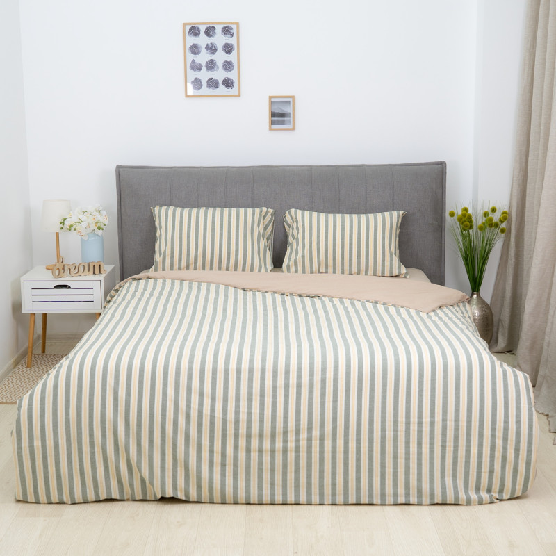 Комплект постільної білизни Viluta Євро Варена бавовна Wash Printed 08