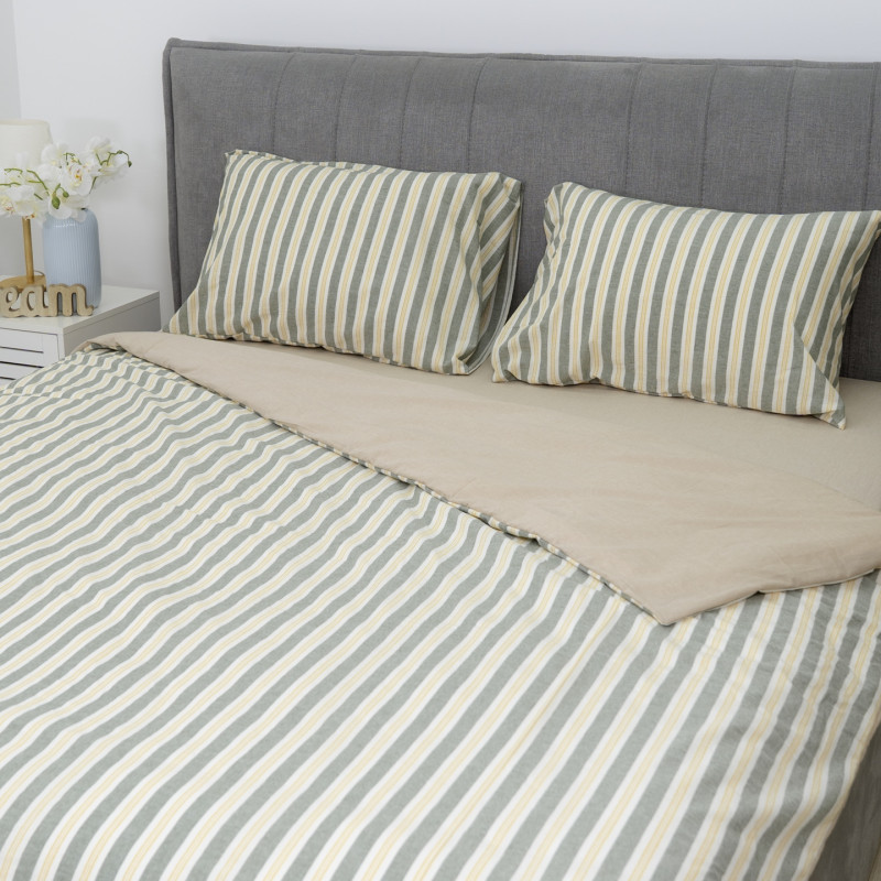 Комплект постільної білизни Viluta Євро Варена бавовна Wash Printed 08