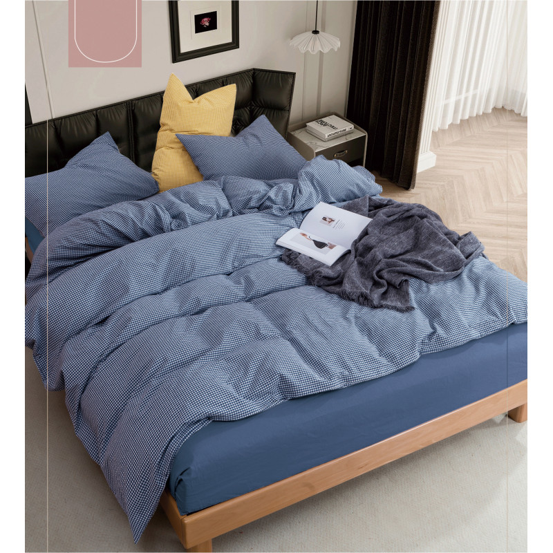 Комплект постільної білизни Viluta Сімейний Варена бавовна Wash Printed 04