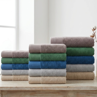 Рушник махровий 50х90 Viluta Бордюр Соти Темно-синій