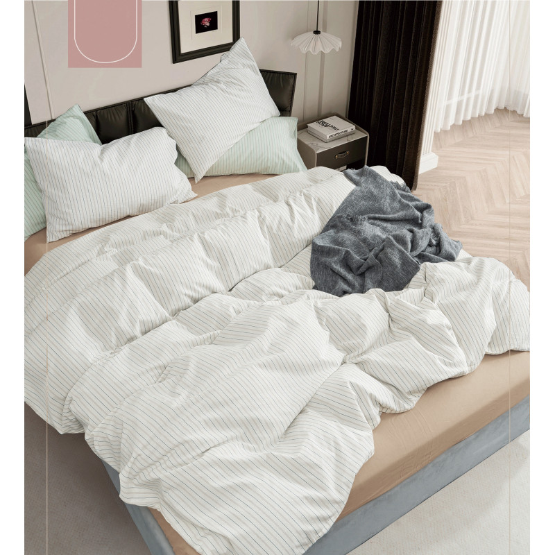 Комплект постільної білизни Viluta Двоспальний Варена бавовна Wash Printed 03