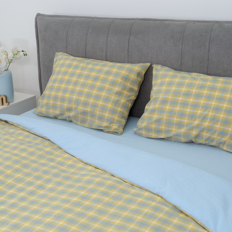 Комплект постільної білизни Viluta Двоспальний Варена бавовна Wash Printed 02