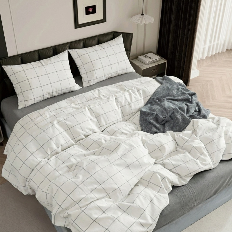 Комплект постільної білизни Viluta Євро Варена бавовна Wash Printed 01