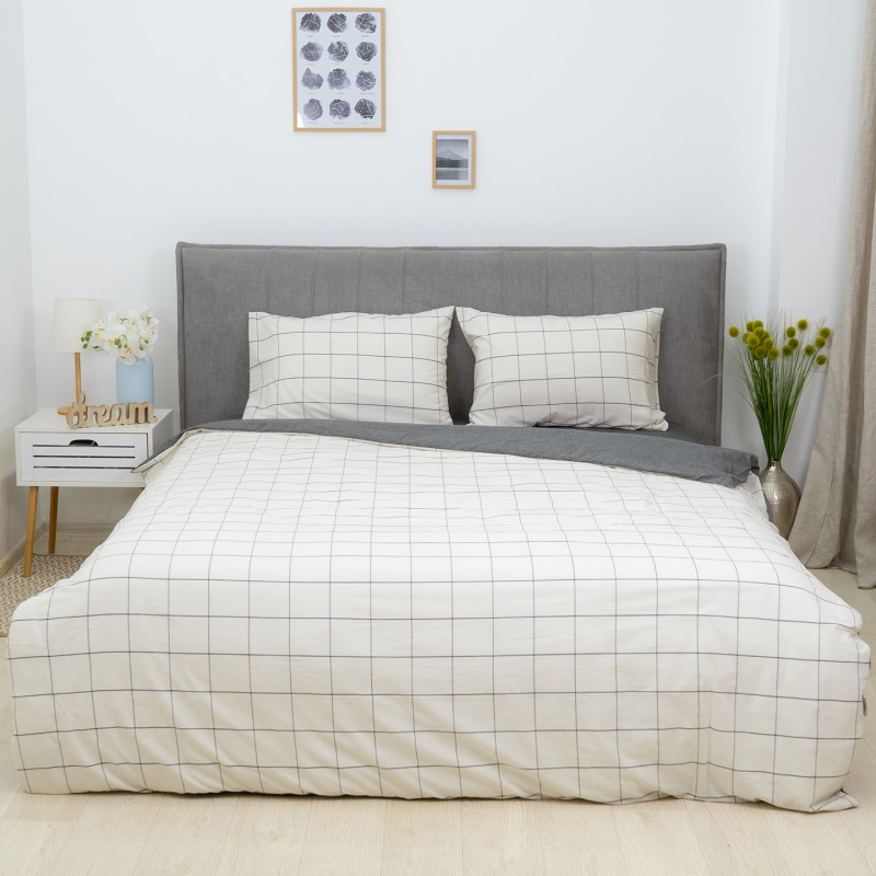 Комплект постільної білизни Viluta Євро Варена бавовна Wash Printed 01