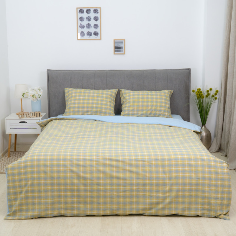 Комплект постільної білизни Viluta Євро Варена бавовна Wash Printed 02