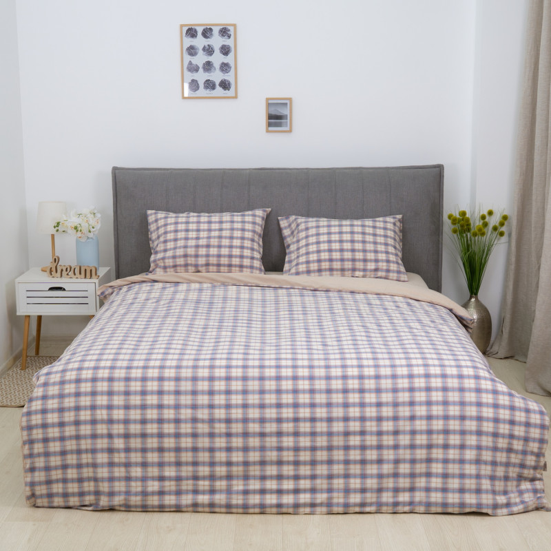 Комплект постільної білизни Viluta Двоспальний Варена бавовна Wash Printed 06