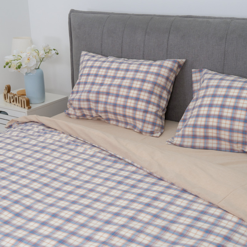 Комплект постільної білизни Viluta Двоспальний Варена бавовна Wash Printed 06